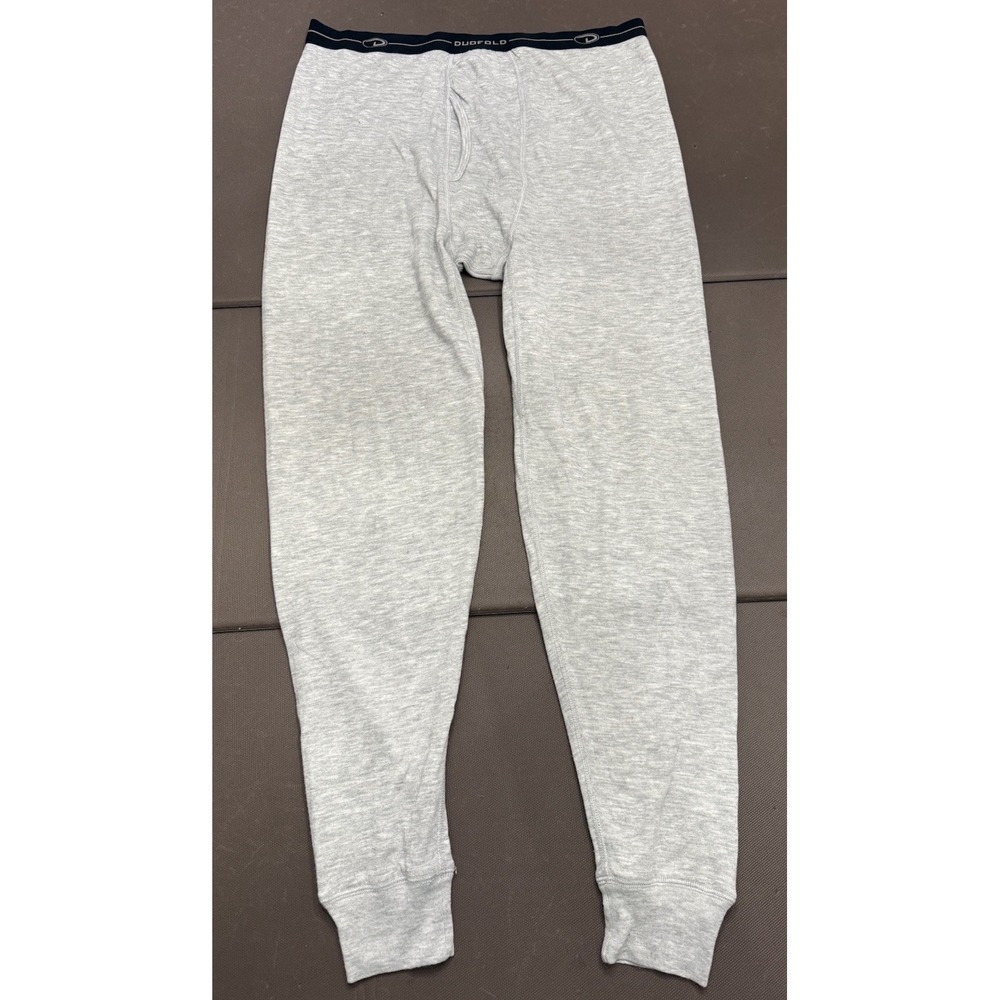 Duofold Fleece Thermal Pants Mens Large Base Layer Long Underwear Merino Gray